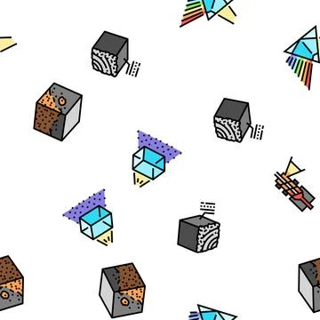 Material construction engineer vector seamless pattern Stock Illustration