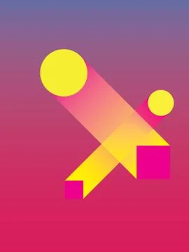 Material design abstract vector background with geometric isometric shapes Stock Illustration