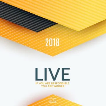 Material design of abstract vector design elements for graphic template. Stock Illustration