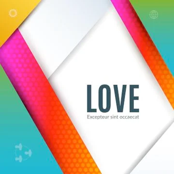 Material design of abstract vector design elements for graphic template. Stockillustratie