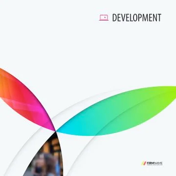Material design of abstract vector elements for graphic template. Decoration. Stock Illustration
