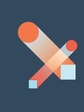 Material design abstract vector illustration background with geometric shapes of Stock Illustration