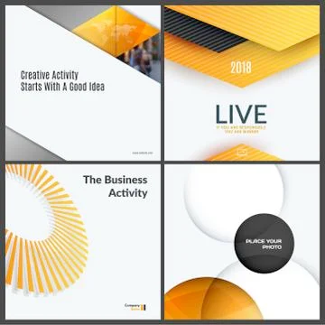 Material design of colourful abstract vector elements for graphic template. Stock Illustration