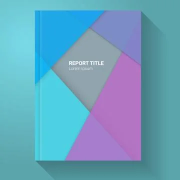 Material Design Report / Brochure Template - Infographic Element Stock Illustration