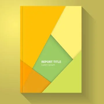 Material Design Report / Brochure Template - Infographic Element Stock Illustration