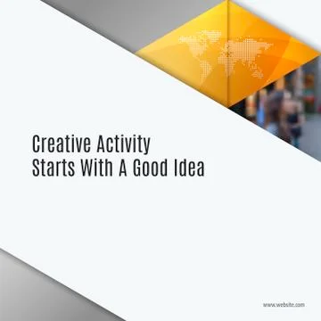 Material design of yellow colourful abstract vector elements for graphic Stock Illustration