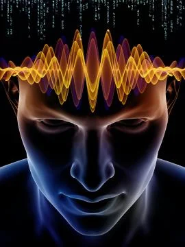 Material of Human Mind Stock Illustration