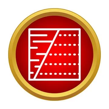 Material layers icon showing underlayment and flooring Stock Illustration