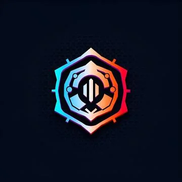 Material logo design Stock Illustration