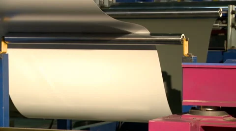 Material for manufacture wound onto bobbin Stock-Footage 56734977