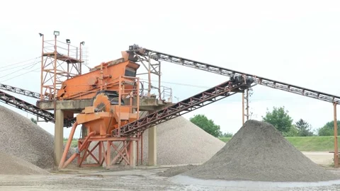 Material processing machine - quarry 스톡 동영상 153849732