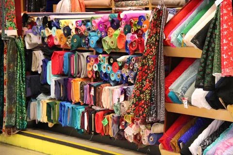 Material Rolls. Stock Photos