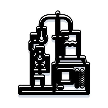 Material science engineering process industrial equipment Stock Illustration