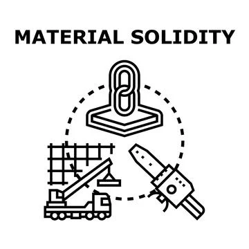 Material solidity concept for construction engineering design イラスト素材