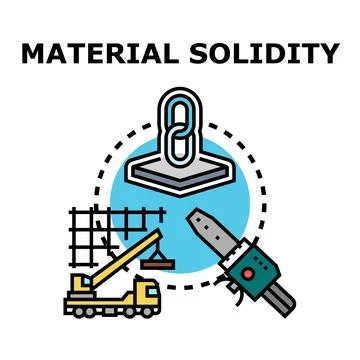 Material solidity concept for construction engineering design Stock Illustration