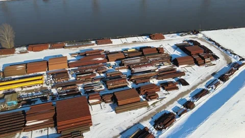 Material at a steel mill Stock Footage 161625581