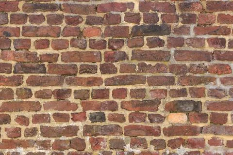 Material texture of red brick wall Stock Photos