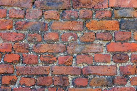 Material texture of red brick wall Stock Photos