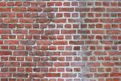 Material texture of red brick wall Stock Photos