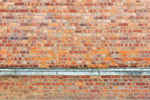 Material texture of red brick wall with lines Stock Photos