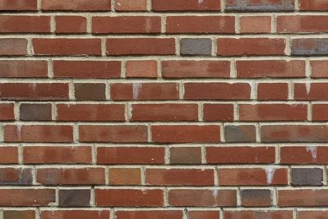 Material texture of red brick wall Stock Photos