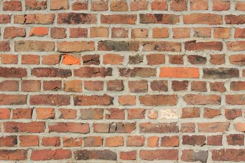 Material texture of red brick wall Stock Photos