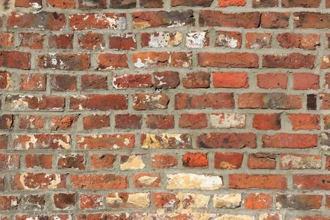 Material texture of red brick wall Stock Photos