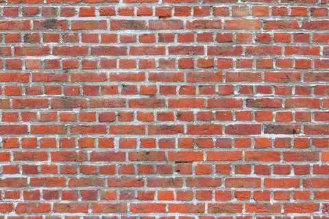 Material texture of red brick wall Stock Photos