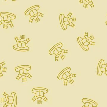 Materials characterization engineering line seamless pattern Stockillustratie