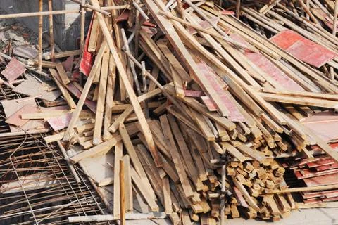 Materials in construction site Stock Photos