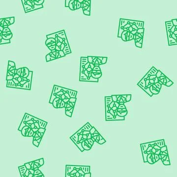 Materials engineer technology line vector seamless pattern Stock Illustration