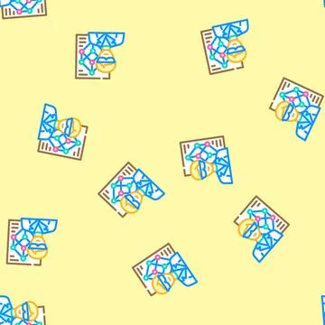 Materials engineer technology vector seamless pattern Stockillustratie