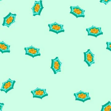 Materials quantum technology isometric icon seamless pattern Illustrazione stock