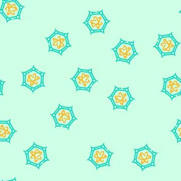 Materials quantum technology vector seamless pattern Stock Illustration