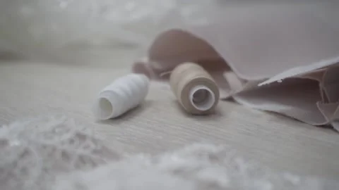 Materials for sewing Stock Footage 145428462