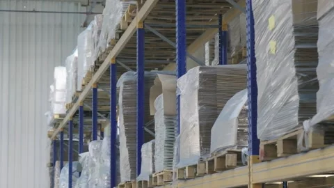 Materials on the shelf 스톡 동영상 137264922