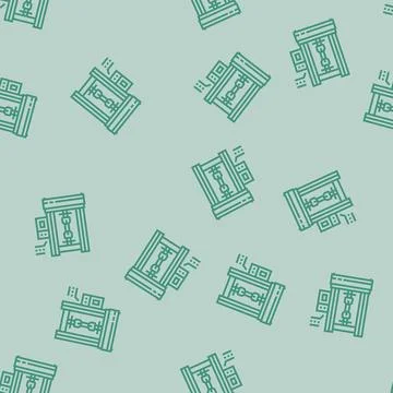 Materials testing mechanical engineer line seamless pattern 库存插图