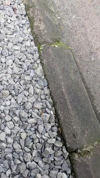 Materials for unfinished sidewalks, in the work completion stage Stock Photos