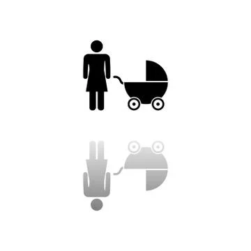 Maternity icon flat Stock Illustration