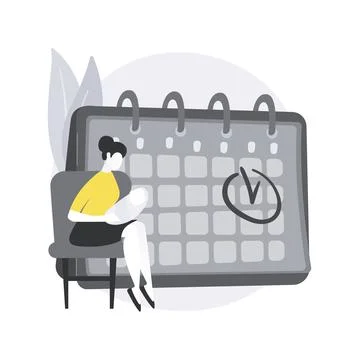Maternity leave abstract concept vector illustration. Stock Illustration