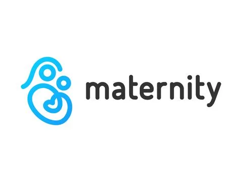 Maternity Logo Design Stockillustratie