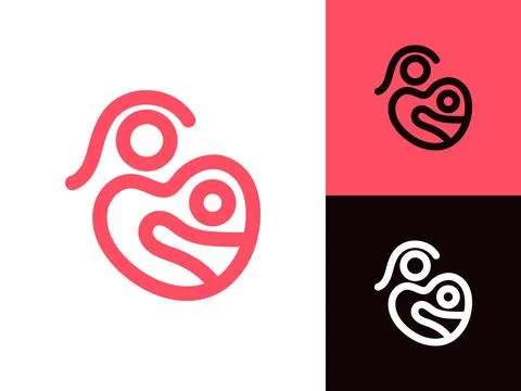 Maternity Logo Design Stockillustratie