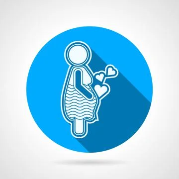 Maternity round vector icon Stock Illustration