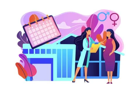 Maternity services concept vector illustration. Stock Illustration