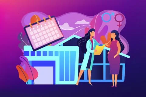 Maternity services concept vector illustration. Stock Illustration