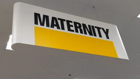 Maternity Signage Closeup Stock Footage 156821931