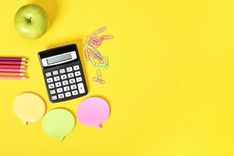 Math accessories for class Stock Photos