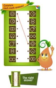 Math analogy shape Stock Illustration