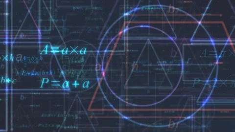 Math and geometry concept Stock Footage 105373410