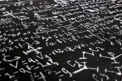 Math and physics examples Stock Photos